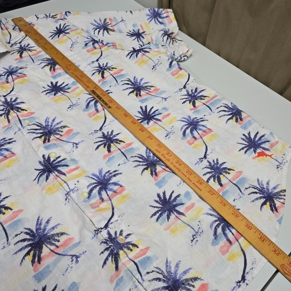 Tommy Bahama Shirt Mens 2XLB Palm Trees Short Sleeve Button Up Reverse Print - Picture 10 of 12